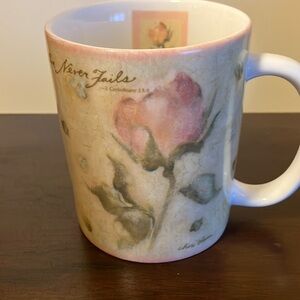 Amy Al corintimhiams love never fails Bible verse mug